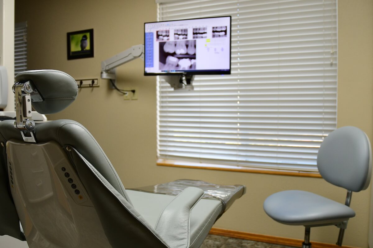 Dr. Eppich's dental operations chair.
